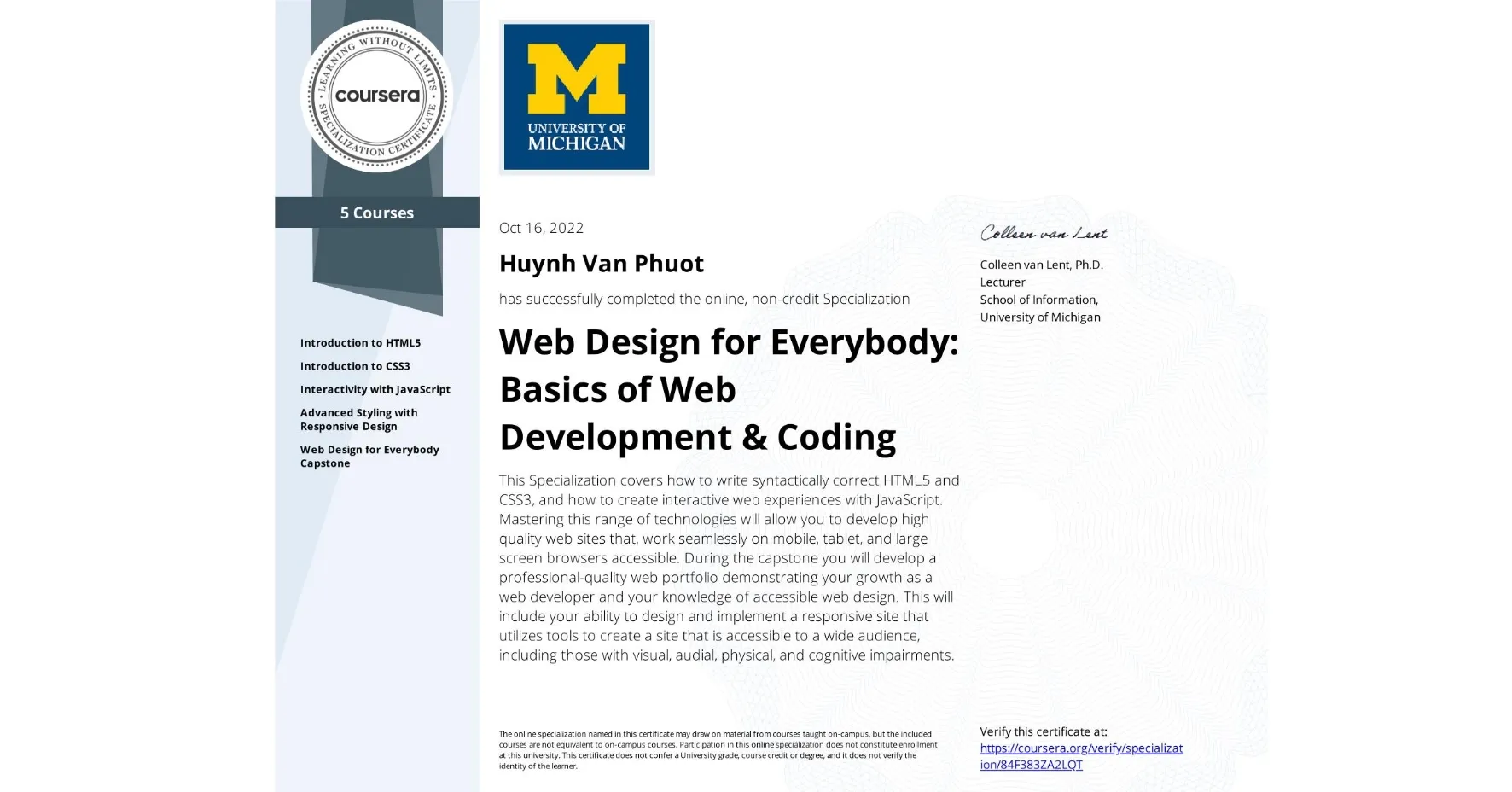 Web Design for Everybody_Basics of Web Development & Coding certificate